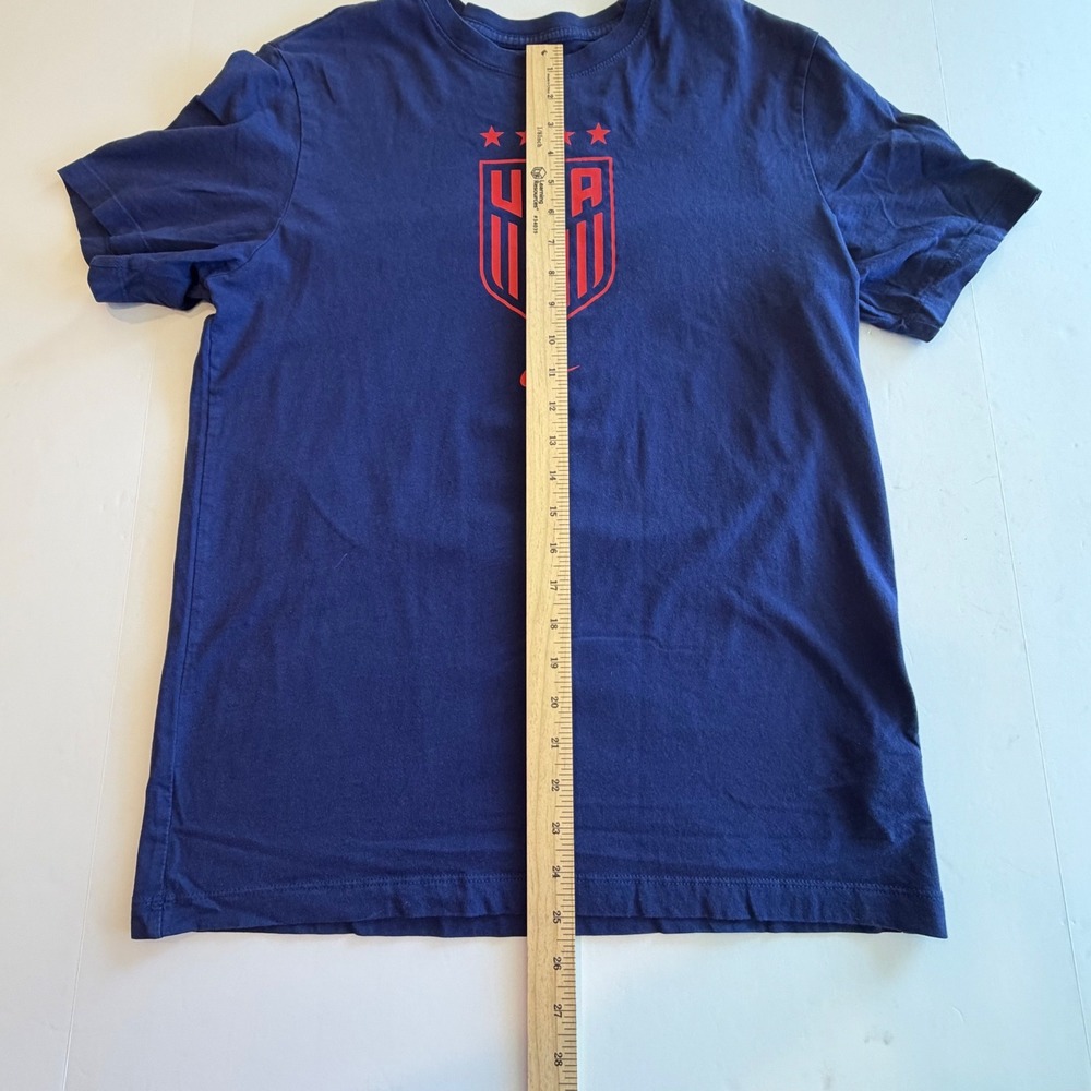 Nike USA Soccer USWNT Crest T-Shirt Mens  Navy Blue 4 Star Tee M - Picture 3 of 6